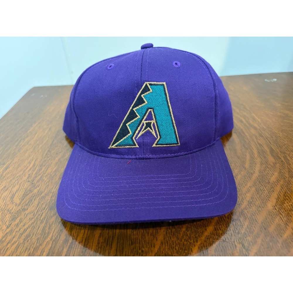 Vintage Arizona Diamondbacks Hat Snap One Size Purple MLB Genuine Merchandise
